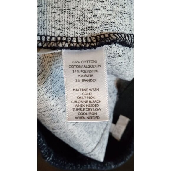 Ann Taylor Loft blue and white specked midi skirt - Picture 3 of 5